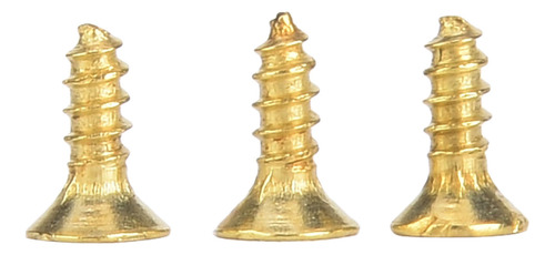 Tornillo Autorroscante Amarillo De Cabeza Plana De 2 X 6 Pul