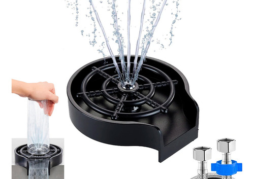Lava Copas Automático Para Bachas De Cocina Enjuagadora