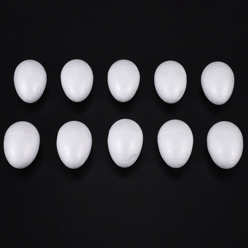 Huevos De Pascua Blancos Para Pintar O Decorar, 10 Unidades,