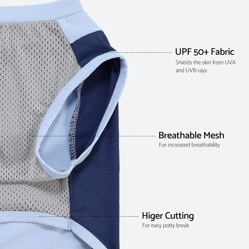 Camisetas Para Perros Fitwarm Con Protección Uv, Talle Xl