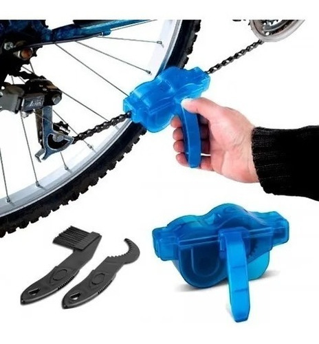 Kit De Limpieza Bici Cepillos Y Limpia Cadenas Bicicleta