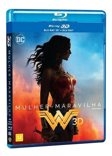 Mulher Maravilha 3d - Blu-ray Duplo - Gal Gadot - Chris Pine