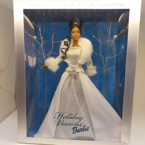 Imagem 1 de 7 de Barbie Holiday Visions 2003 Negra Winter Fantasy Collector