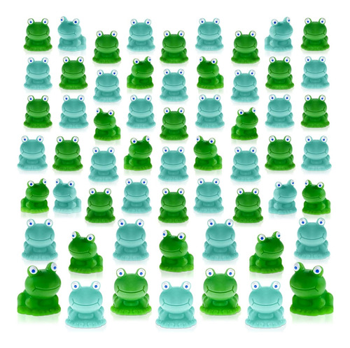 200 Figuras De Mini Rana De Resina, Mini Ranas Azules Y Verd