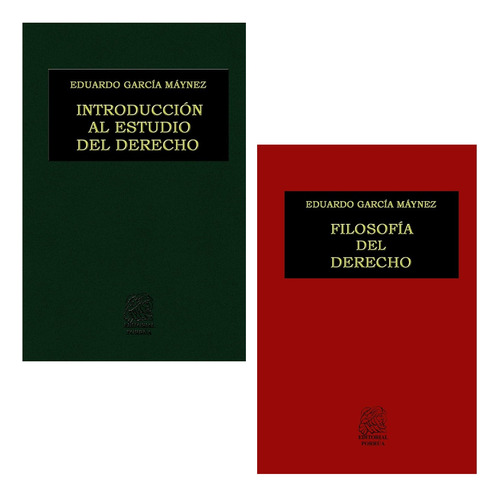 Filosofía Del Derecho + Introducción Derecho Máynez Porrúa