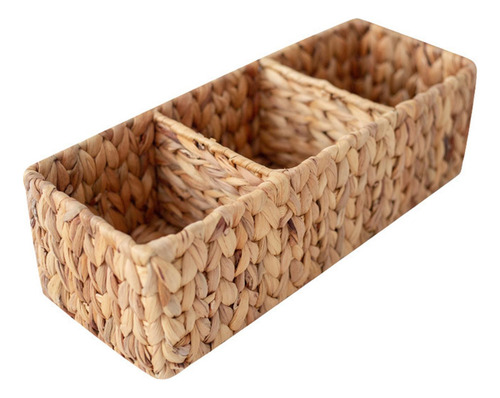 Cesta De Mimbre Tejida Dividida, Bolsa De Té, Soporte De S