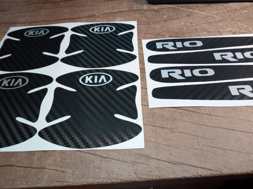 Vinilo Protector De Manijas  Personalizados Para Kia Rio 4p!