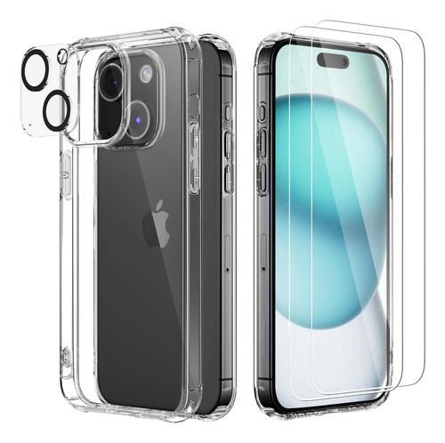 Funda Para iPhone 15 Plus Transparente 6.7 PuLG Durable