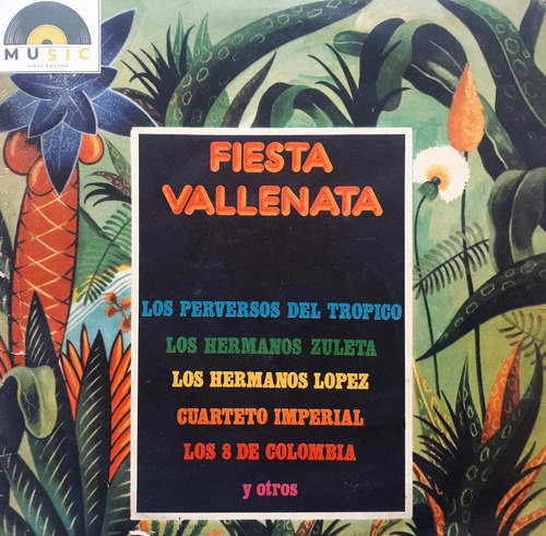 Cuarteto Imperial - Los 8 De Colombia - Fiesta Vallenata Lp