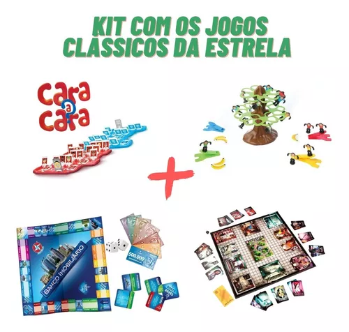 Kit Jogos de Tabuleiros - Central de Jogos - 10 Opções - Estrela