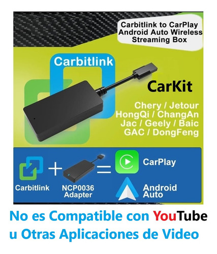 Car Kit Adaptador Carplay Carkit Carbilink Jetour