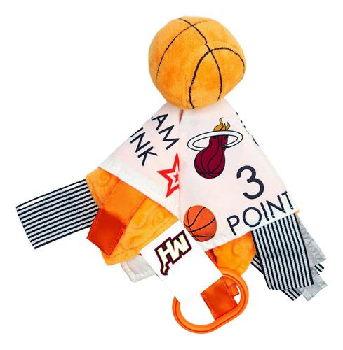 The Learning Lovey Miami Heat Baby Tag Toy - Baloncesto De L