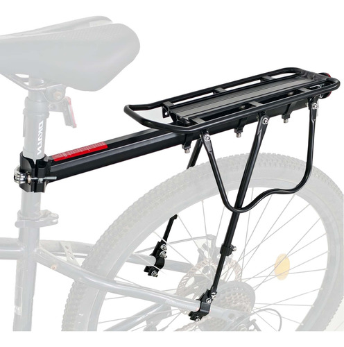 Portabultos Trasero Bicicleta Aluminio Alloy Modelo Universa Negro