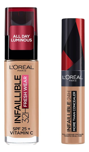 L'oréal Paris Infallible Kit Base De Maquillaje Y Corrector