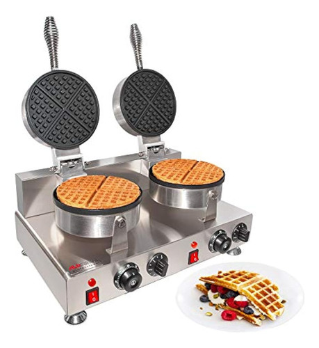 Waffle Belga Aldkitchen | Máquina Para Hacer Conos Y Plancha