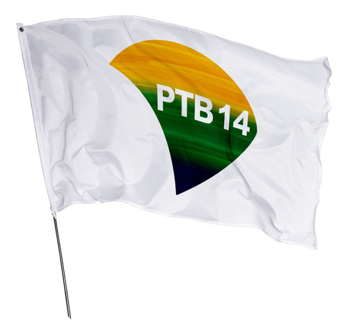 Bandeira Ptb Partido Trabalhista Brasileiro 1 45m X 1 00m Mercado Livre