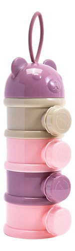 Dispensador De Leche En Polvo Portátil De 4 Capas Para Bebés