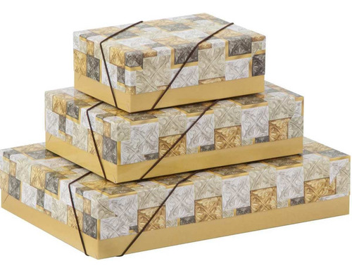 Caixa Para Presente Com Tampa Pq (14,5x19x7,5) Elast. Estamp