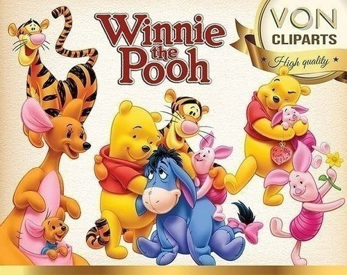 Kit Imprimible Winnie Pooh 3 - 36 Imagenes Png -