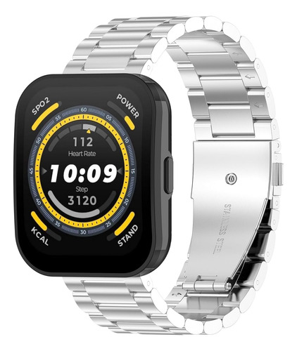 Amazfit Bip 5 Bandas Para Mujeres Y Hombres, Acero Inoxidabl