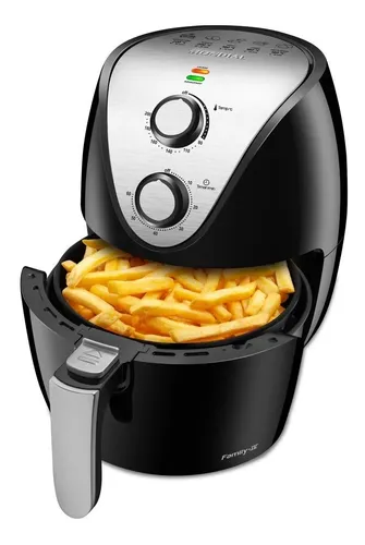Fritadeira Elétrica Sem Óleo Air Fryer Mondial AF-30 Family Inox IV 3,5l Preta - 220V
