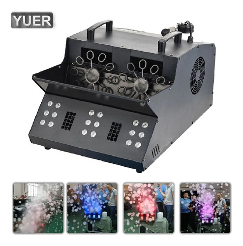 Maquina De Humo De Burbuja 3 En 1 Con Luces Led Multifunción