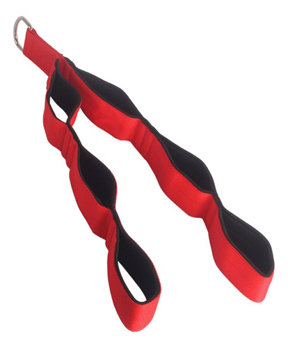 Mango De Ejercicio De Accesorio De Cable De La Cuerda Rojo