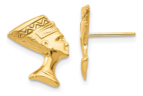 Pendientes Madi K Nefertiti De Oro De Calidad De 14 Quilates