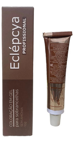 Tinta Para Sobrancelhas Gel Sem Amonia Eclepcya Com Oxidante