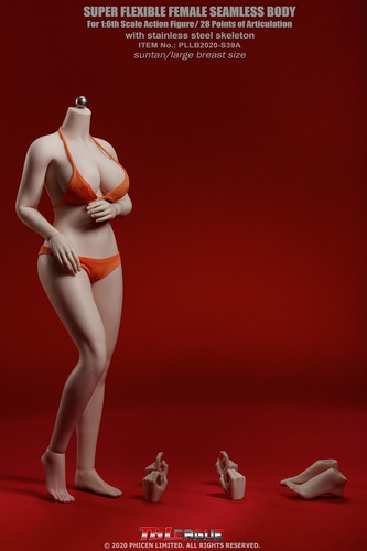Imagen 2 de 2 de Tbleague S39a Cuerpo Chubby Large Bust 1/6 Esqueleto Acero
