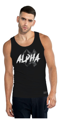 Camiseta Tank Top Para Hombre Gym Motivación Alpha De Moda