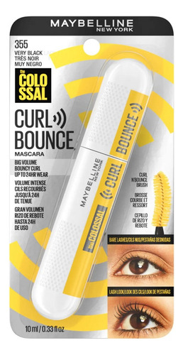 Mascara Para Cilios Maybelline Curl Bounce Eua Cor 355 Preto
