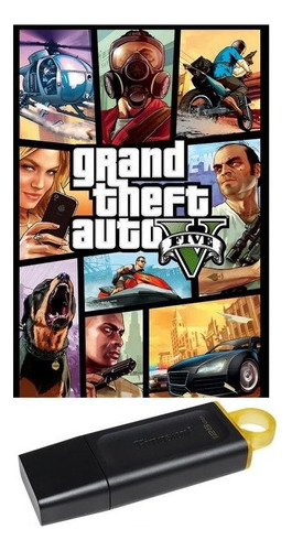 Pendrive 128gb Grand Theft Auto V Gta 5 Rockstar Full Dlc Pc