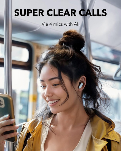 Fones De Ouvido Sem Fio Soundcore P30i Da Anker Com Cancelam