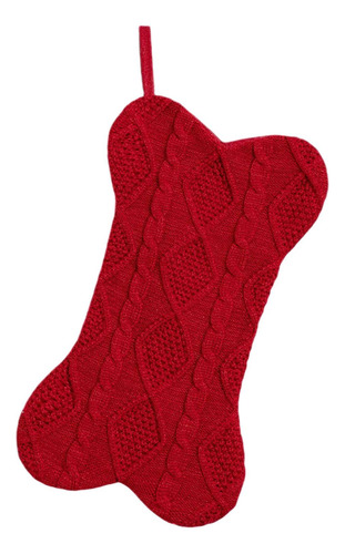 Medias Navideñas De Punto Para Perros, Adornos Rojo
