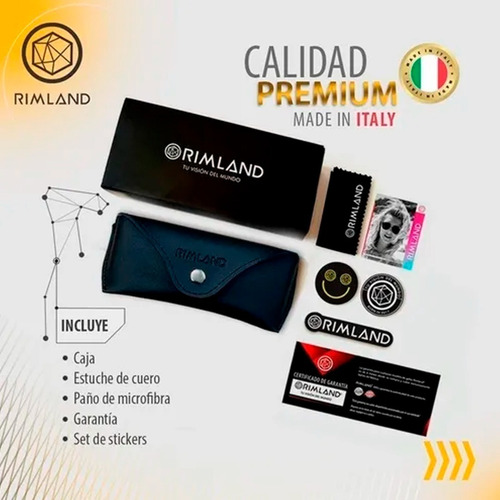 Imagen 8 de 9 de Anteojos Sol Lentes De Sol Mujer Hombre Rimland Unisex