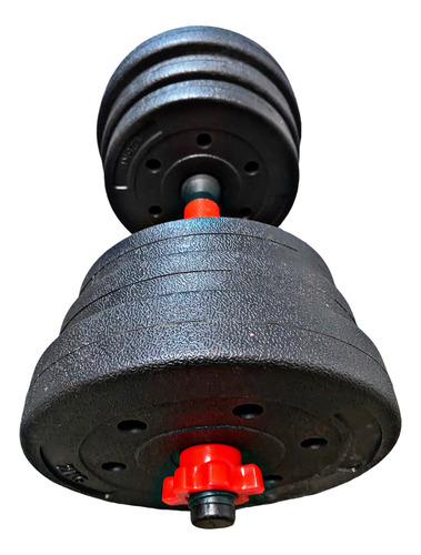 Pesas Mancuernas De 10kg Discos Engomados - Pesas Mancuernas