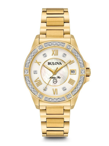 Reloj Bulova Para Mujer 98r235 Estrella Marina Diamante