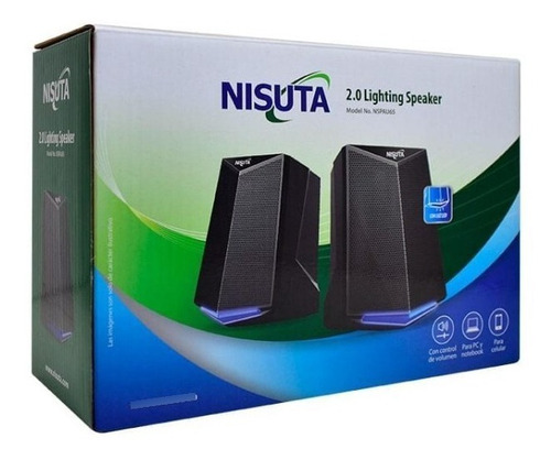 Imagen 4 de 4 de Parlante Para Pc Usb Nisuta Ns-pau65