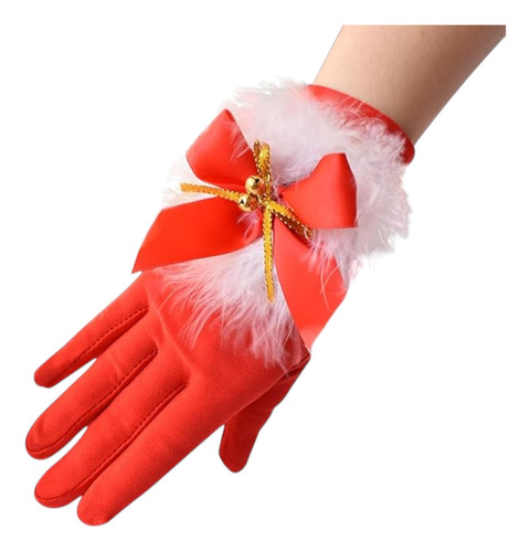 Guantes Navideños Femeninos Rojos
