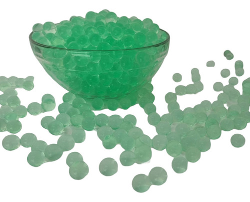 Bolas de gel Orbeez de 14 a 16 mm, crecen en el agua, decoración verde