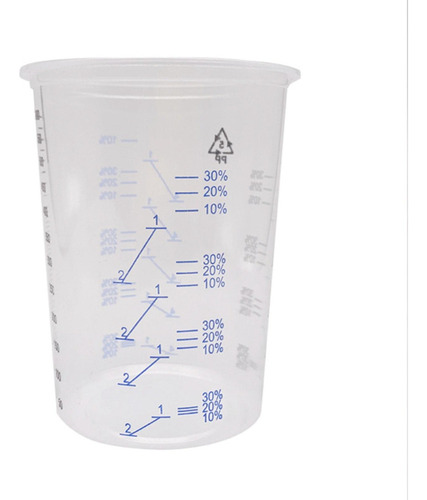 50 Vasos De Mezcla De Pintura De Polipropileno De Plástico,