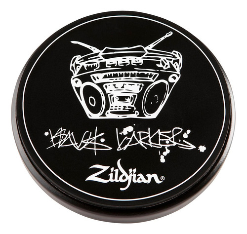 Practicador Zildjian 6 PuLG Travis Barker P1204 Color Negro