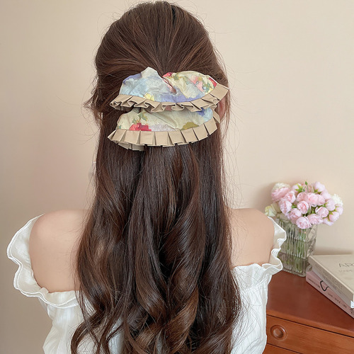 Accesorios Para El Cabello De Moda Con Encaje Plisado Estamp