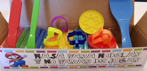 Caja Regalo 24 Masas + Cortantes + Estecas + Sellos