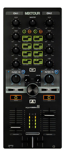 Controlador De Dj Todo En Uno Con Interfaz Reloop Mixtour Color Negro