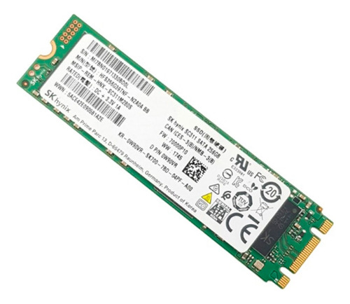 Unidad Ssd Hynix 256gb M.2 2280 Sata 6gb/s P/n: 0w90vr
