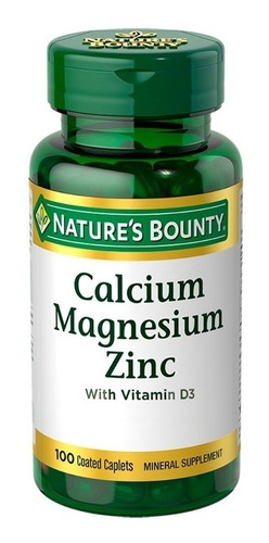 Natures Bounty Suplemento Dietario Calcio Magnesio Zinc 100c