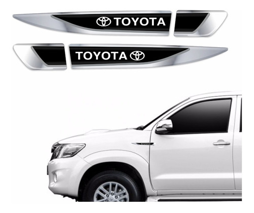 Par Emblemas Paralama Porta Toyota Hilux 2015/2019 Res05