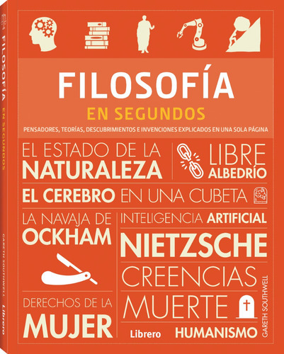 Filosofía En Segundos, De Gareth Southwell. Serie En Segundos Editorial Librero, Tapa Blanda, Edición Primera En Español, 2023